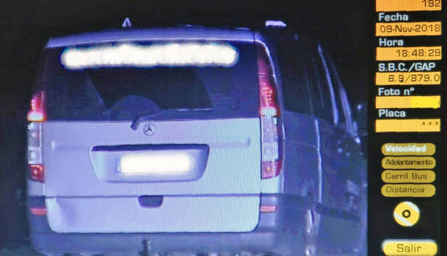 Imputado un vecino de Madrid por conducir a 192 km/h en Torres del Río