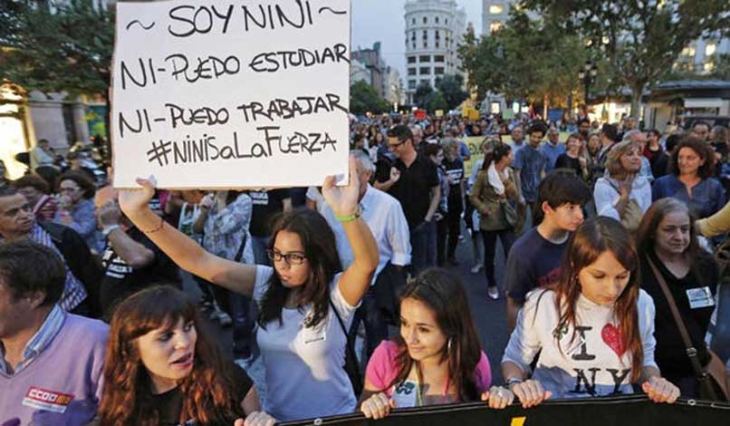 Cae casi un 20 % el empleo entre varones menores de 25 años en Navarra
