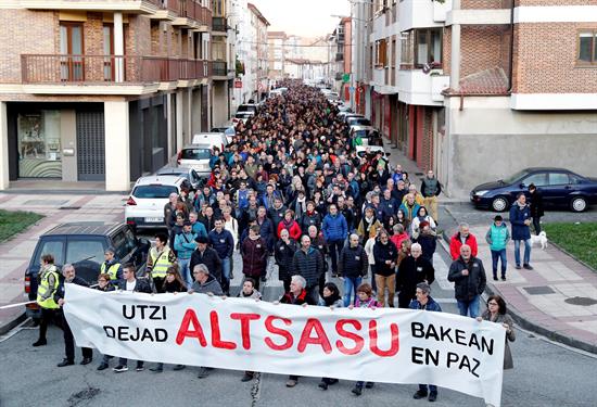 Acto España Ciudadana: Una manifestación pide en Alsasua que se deje 