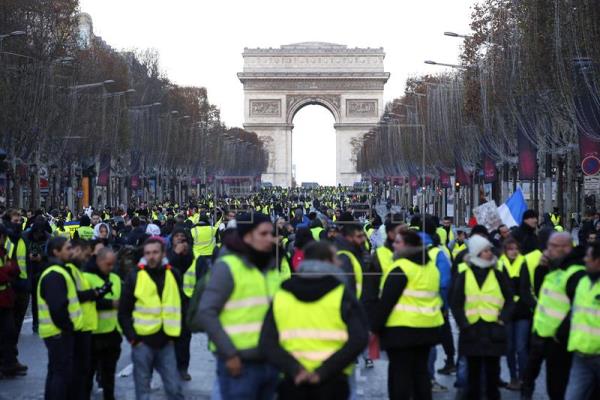 Detenidas en Francia 1.723 personas en las protestas de «chalecos amarillos»