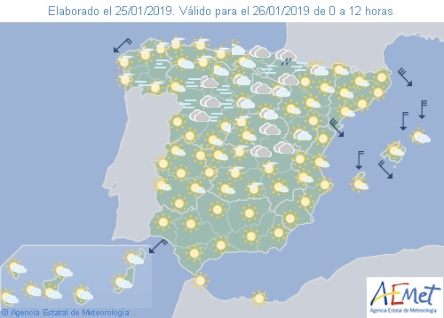 Hoy en España, viento fuerte en Pirineos y bajo Ebro, nieblas en Castilla y León