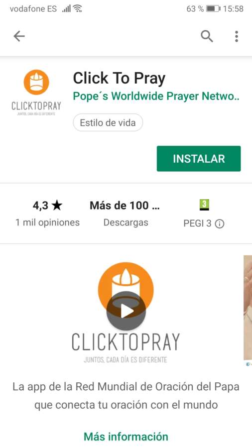 El Papa lanza su perfil en aplicación 