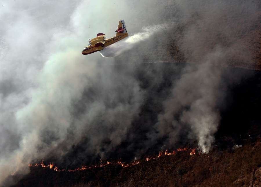 Los bomberos dan por extinguido el incendio de Goizueta (Navarra)