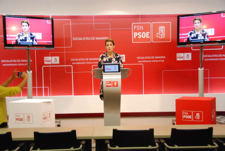 Chivite considera el empleo el mayor fracaso de Barkos como presidenta