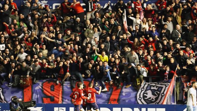 1-0. Un Osasuna de récord supera al Zaragoza y se pone líder de la Liga123
