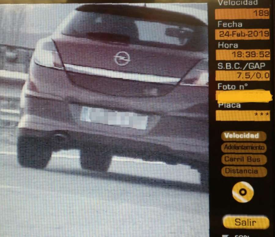 Sancionado por circular a 189 km/h en la autovia a Jaca y dar positivo en drogas