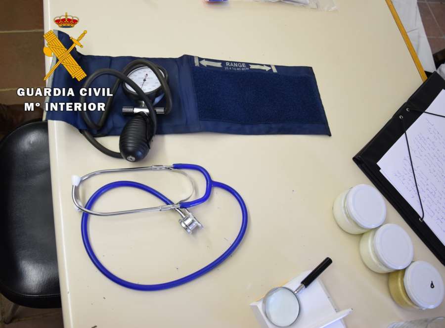 La Guardia Civil de Navarra desarticula un local clandestino de prácticas medicas en la Ribera