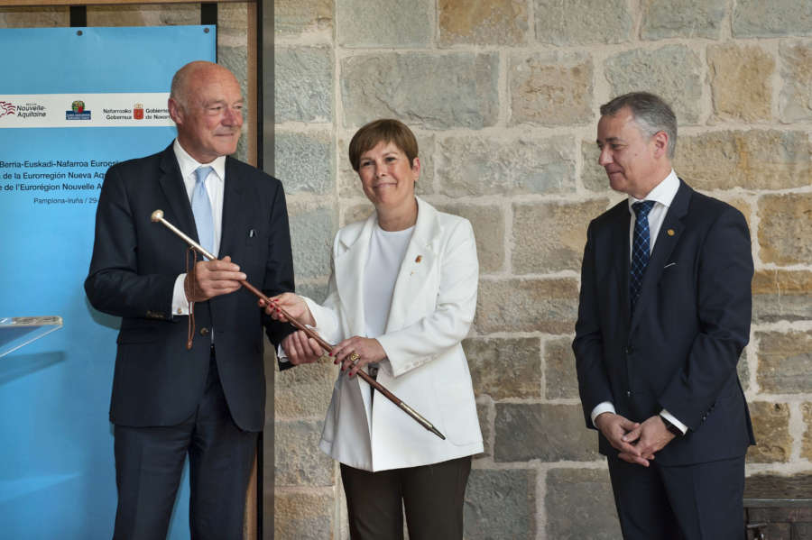 Pamplona acoge la asamblea de la Eurorregión Nueva Aquitania-Euskadi-Navarra