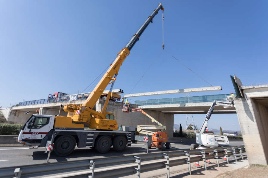 El Gobierno de Navarra estima que el puente de la N 121 C de Tudela estará para el 15 de abril