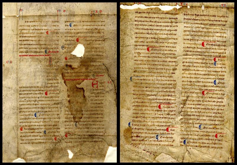 Hallan un valioso manuscrito medieval del siglo XIII archivado de Orense