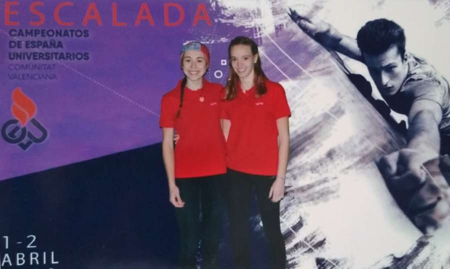 Una estudiante de la UPNA logra el 4.º puesto en el Campeonato de España Universitario de Escalada