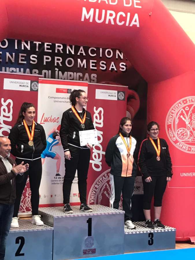 Una estudiante de la UPNA logra el bronce en el Campeonato de España de Luchas Olímpicas