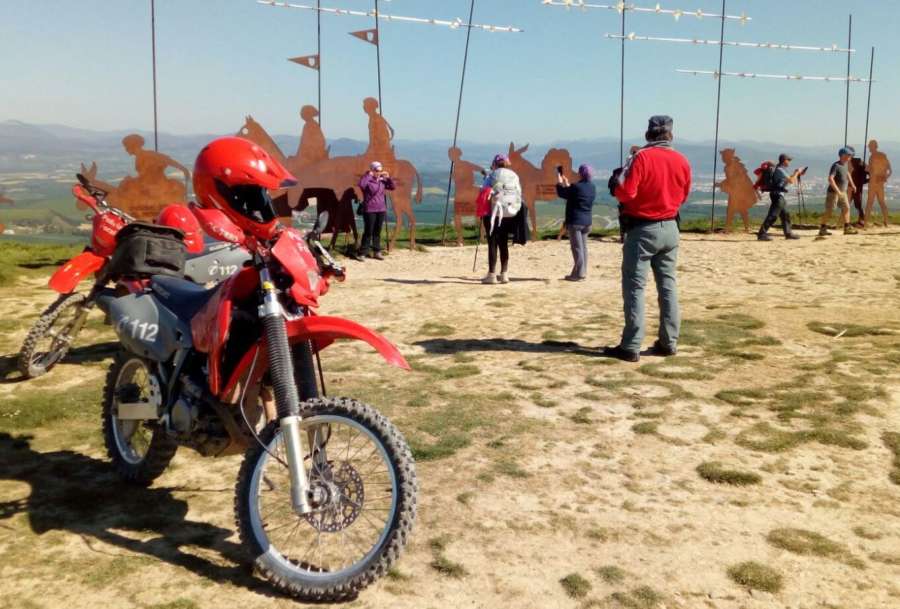 Dispositivo especial de Policía Foral en el Camino de Santiago desde el lunes