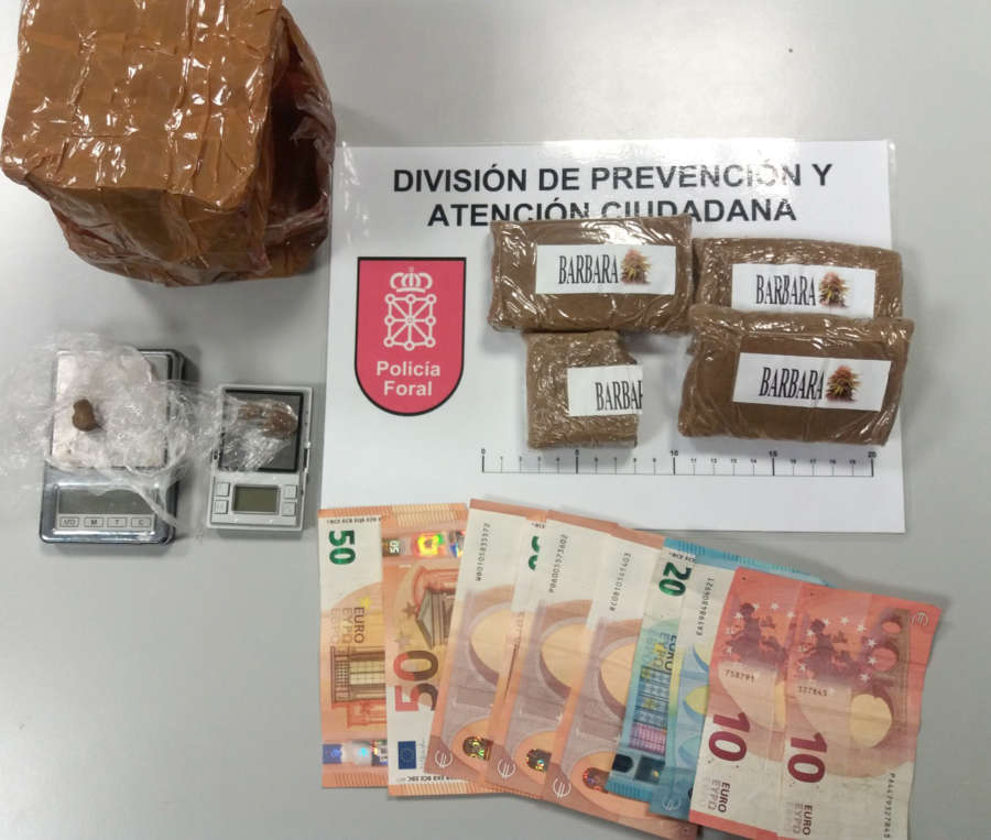Tres detenidos en Barañáin y Valtierra por presunto tráfico de drogas