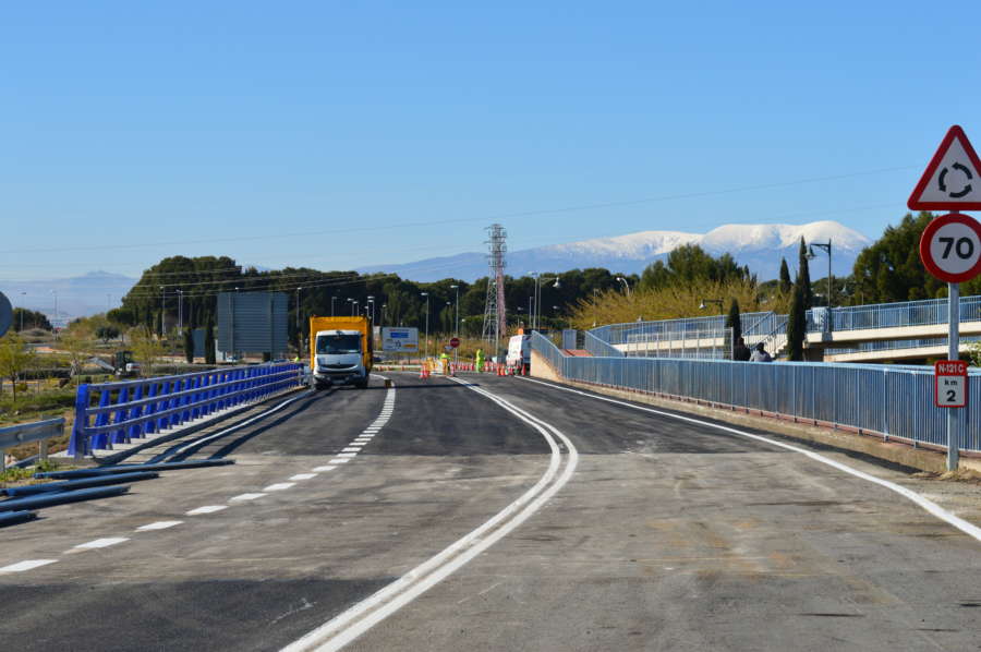 Abierto al tráfico el puente de la carretera Tudela-Tarazona