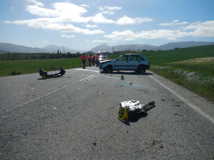 Un joven de Beriáin (Navarra), herido muy grave en un accidente en Galar