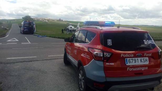 Un trabajador herido al ser atropellado por un autovolquete en Arizaleta