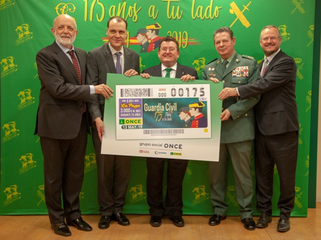 El sorteo de la ONCE dedicado al 175 aniversario de la Guardia Civil