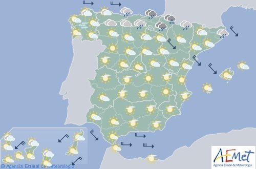 Hoy en España, lluvias persistentes en el norte del País Vasco y Navarra