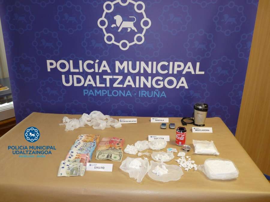 Cuatro personas entran en prisión por presunto tráfico de cocaína en Pamplona