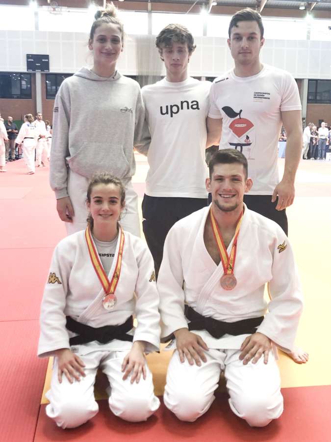 Plata y bronce para la UPNA en el Campeonato de España Universitario de Judo