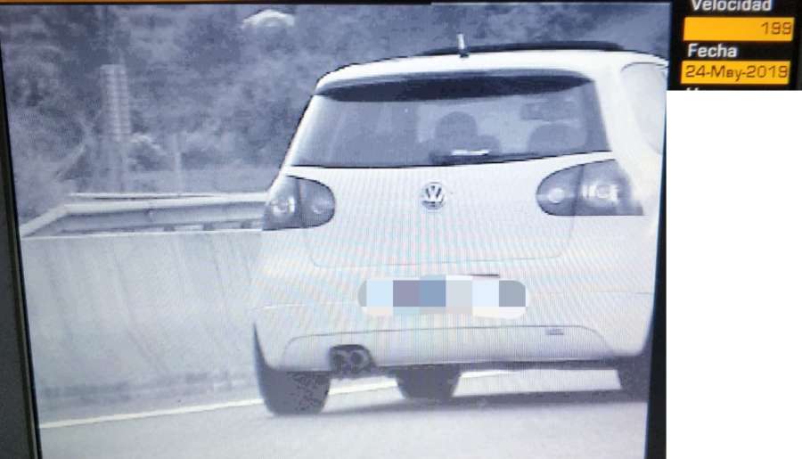 Interceptado un joven de 27 años a 199 kilómetros a la altura de Puente la Reina