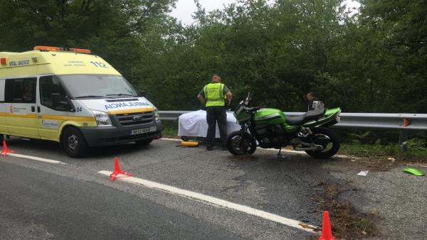Herido un motorista francés en un accidente cerca de Valcarlos