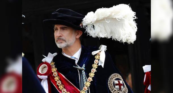 Felipe VI, investido por Isabel II con la máxima distinción del Reino Unido