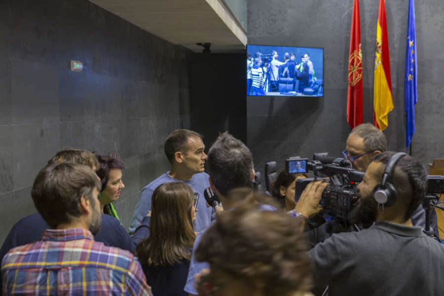 El Parlamento foral estrenará el miércoles un nuevo sistema audiovisual