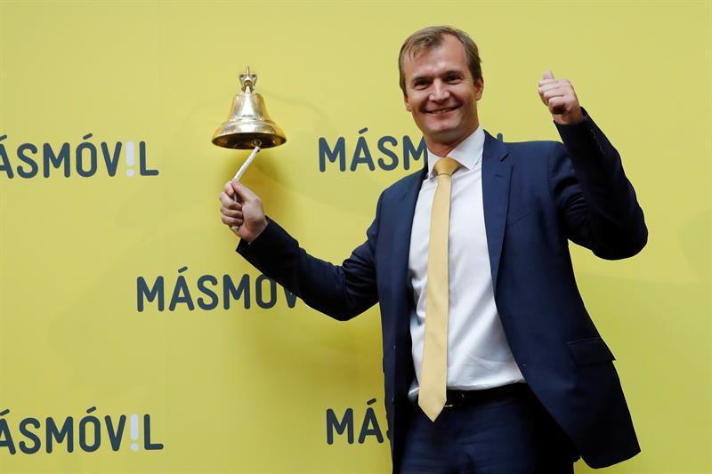 MásMóvil se estrena en el IBEX 35 con un avance del 1,35 por ciento