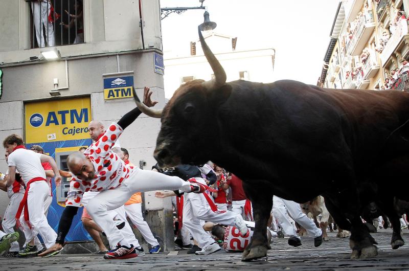Séptimo Encierro SF 2019: Los toros de La Palmosilla debutan en un encierro ordenado, veloz y limpio, sin herido por asta