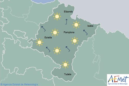 En Navarra temperaturas máximas en notable ascenso