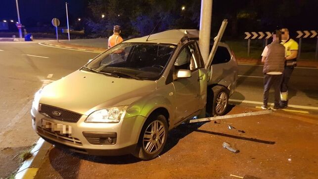 Accidente en la PA-30 de un conductor que ha dado positivo en alcohol