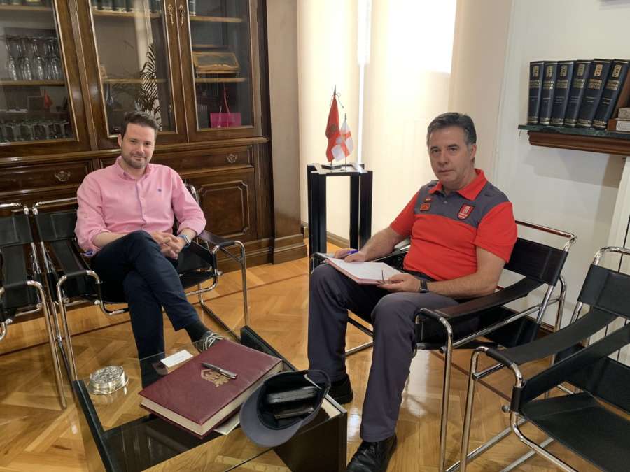 El alcalde y la Policía Foral analizan la seguridad en Tudela