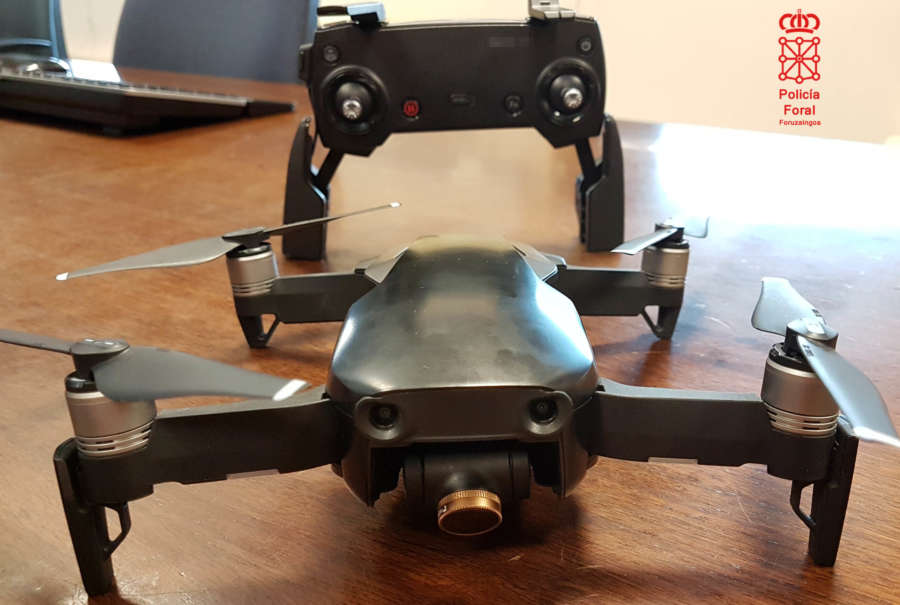 Policía Foral intercepta tres drones sobrevolando la ciudad durante las fiestas