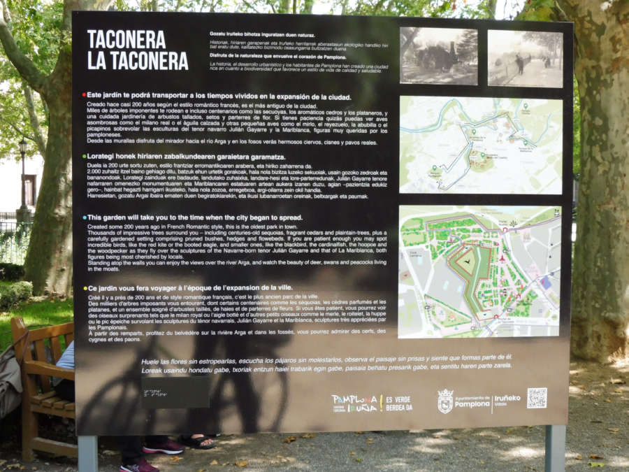 Los parques de Media Luna, Taconera, Ciudadela – Vuelta del Castillo y Yamaguchi estrenan señales interpretativas