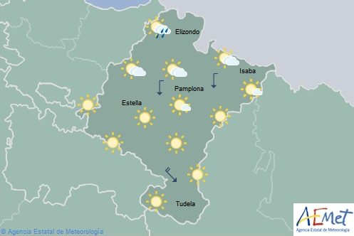 El tiempo hoy martes en Navarra