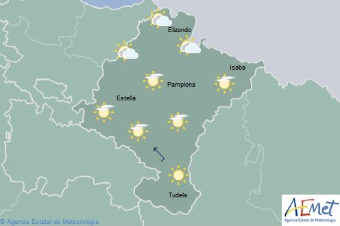 El tiempo hoy domingo en Navarra
