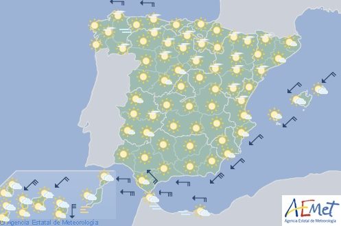 Hoy el tiempo en España