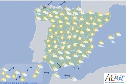 El tiempo hoy en España