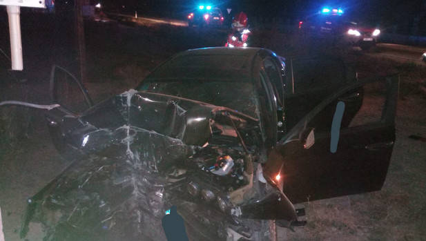 Un joven herido en una salida de vía en Caparroso
