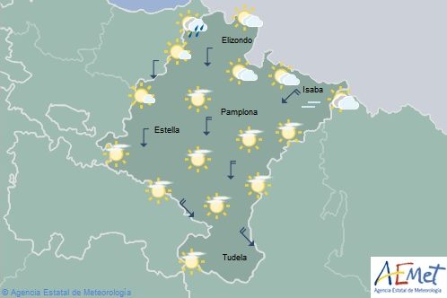 El tiempo hoy viernes en Navarra