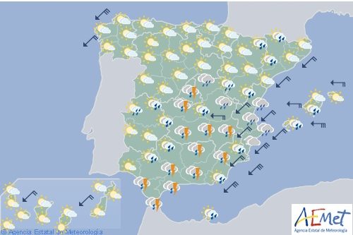 El tiempo para hoy sábado en España