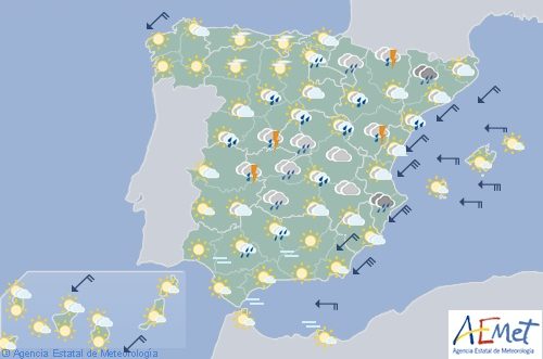 El tiempo en España para hoy domingo