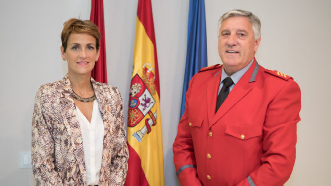 Chivite comunica a la Policía Foral su compromiso con las Transferencias de Tráfico a Navarra