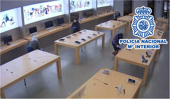 Con video.- Detenidos 20 aluniceros por desvalijar tiendas de telefonia en 32 ciudades, entre ellas Pamplona ciudades, entre ellas Pamplona