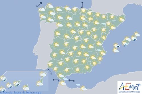 El tiempo hoy en España