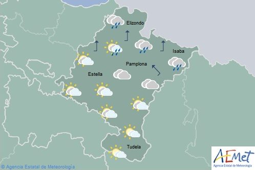 El tiempo hoy viernes en Navarra