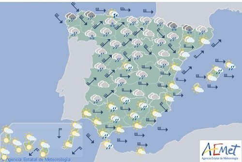 El tiempo en España hoy domingo