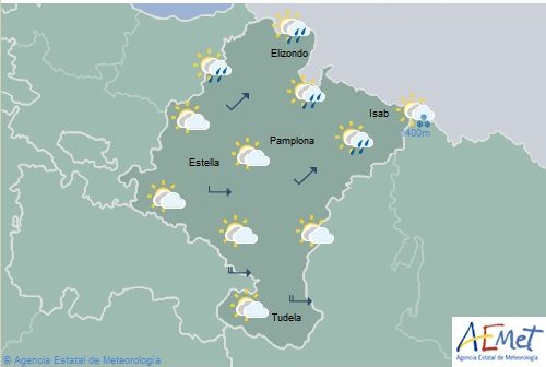 El tiempo en Navarra para hoy martes